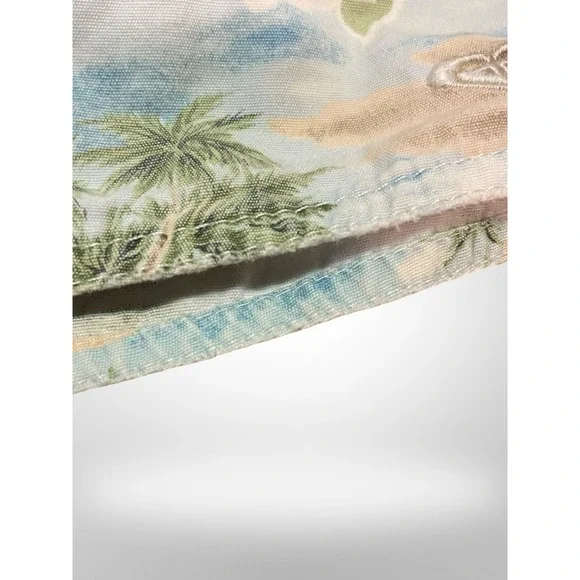 Roxy Tropical Hibiscus Floral Print Denim Shorts Blue Beach Summer Womens - Picture 7 of 7